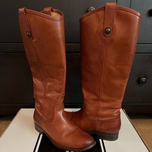 Melissa Button Riding Boot - Cognac Sz. 7.5